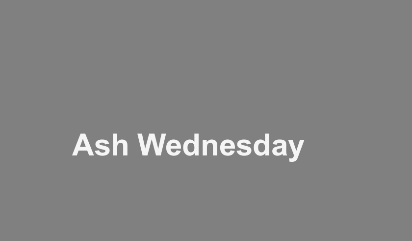 Ash Wednesday at St James' Church Christleton 18th February 2026